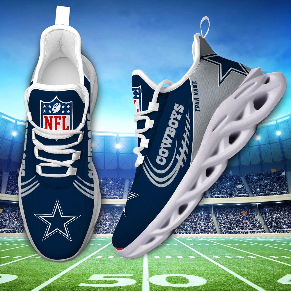 Ideafootwear Dallas Cowboys Max Soul Shoes Sneakers For Men And Women