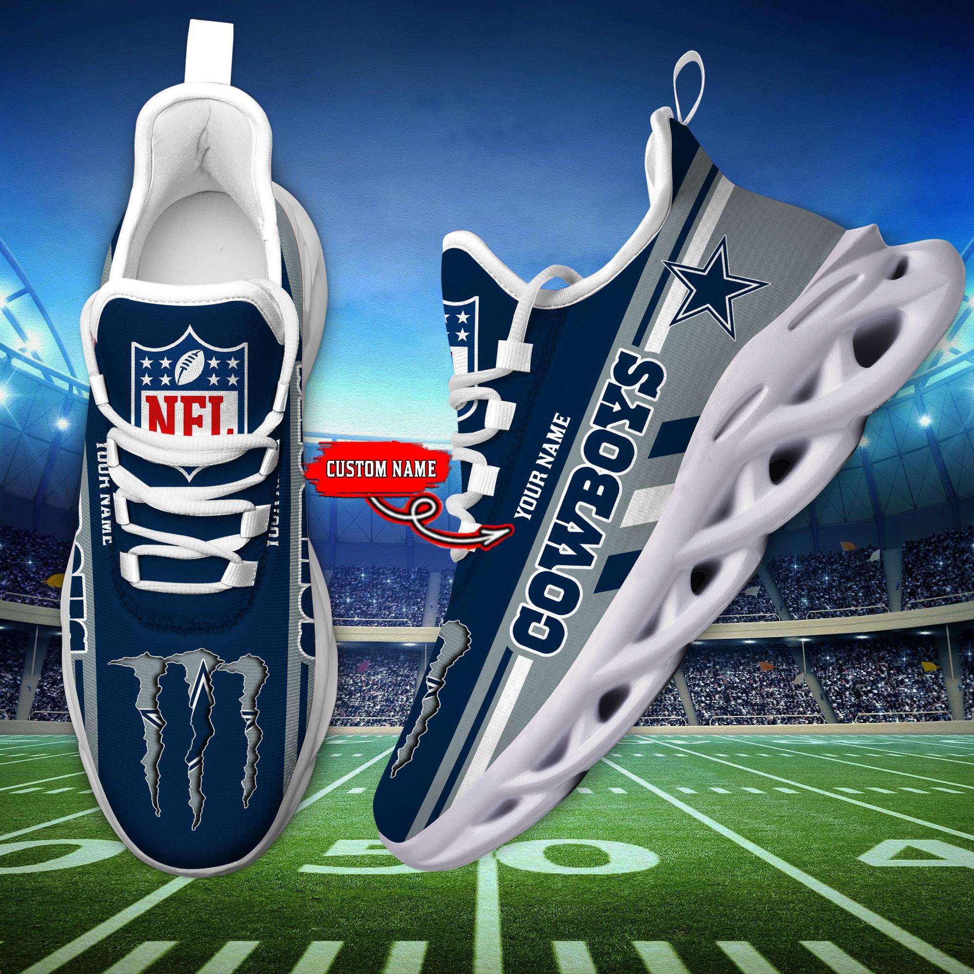 Ideafootwear Dallas Cowboys Max Soul Shoes Sneakers For Men And Women