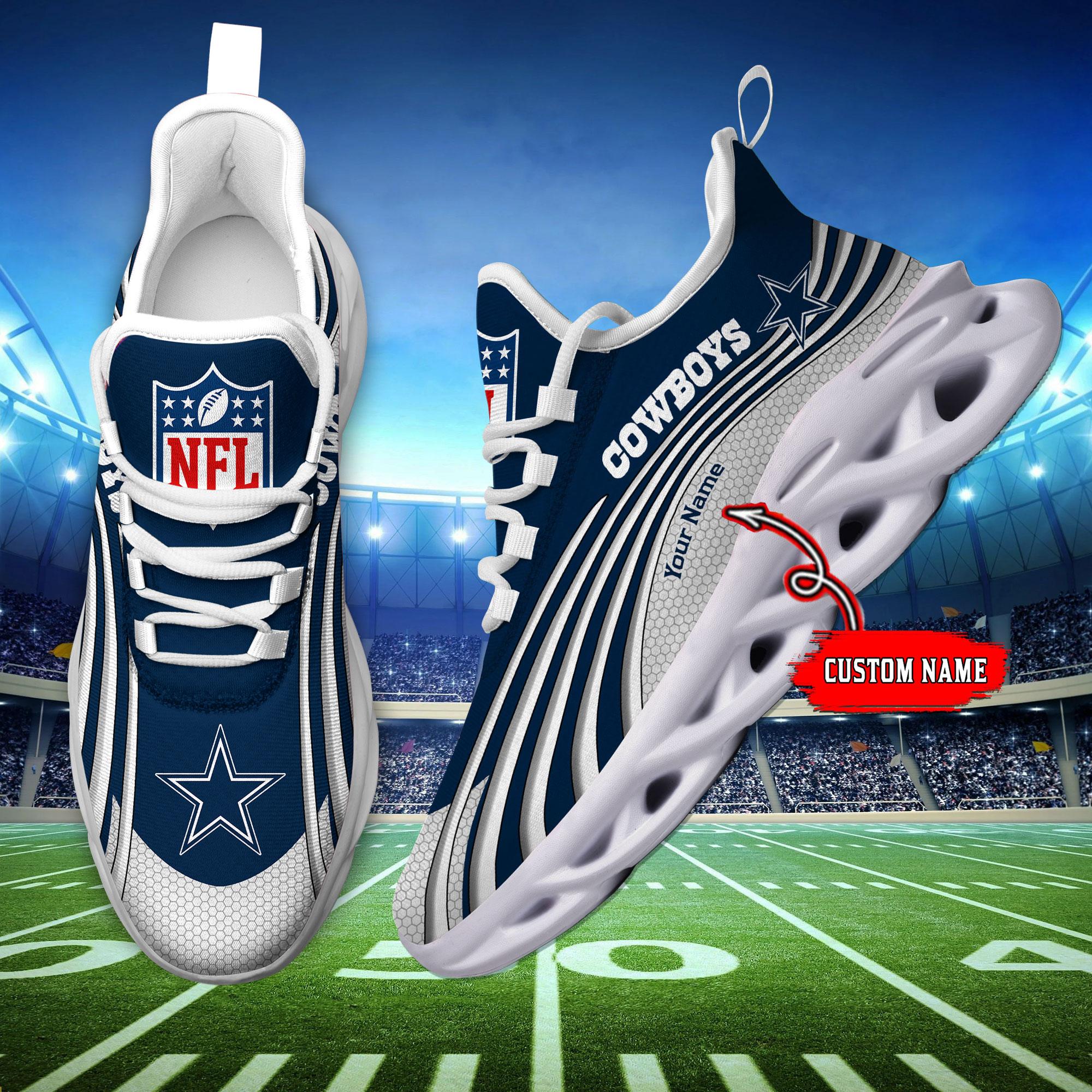 Ideafootwear Dallas Cowboys Max Soul Shoes Sneakers For Men And Women