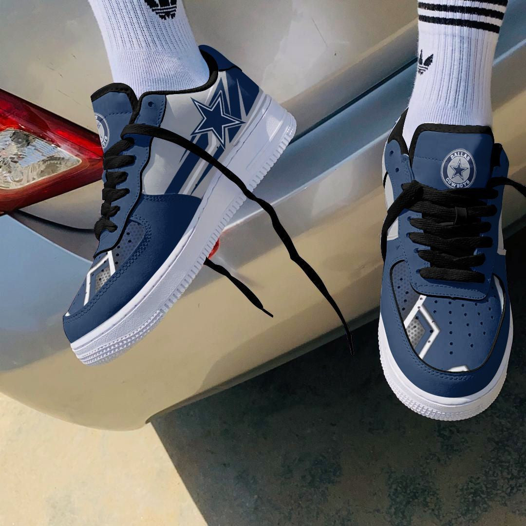 Ideafootwear Dallas Cowboys NFL Air Low-Top Sneakers Shoes For Men And Women