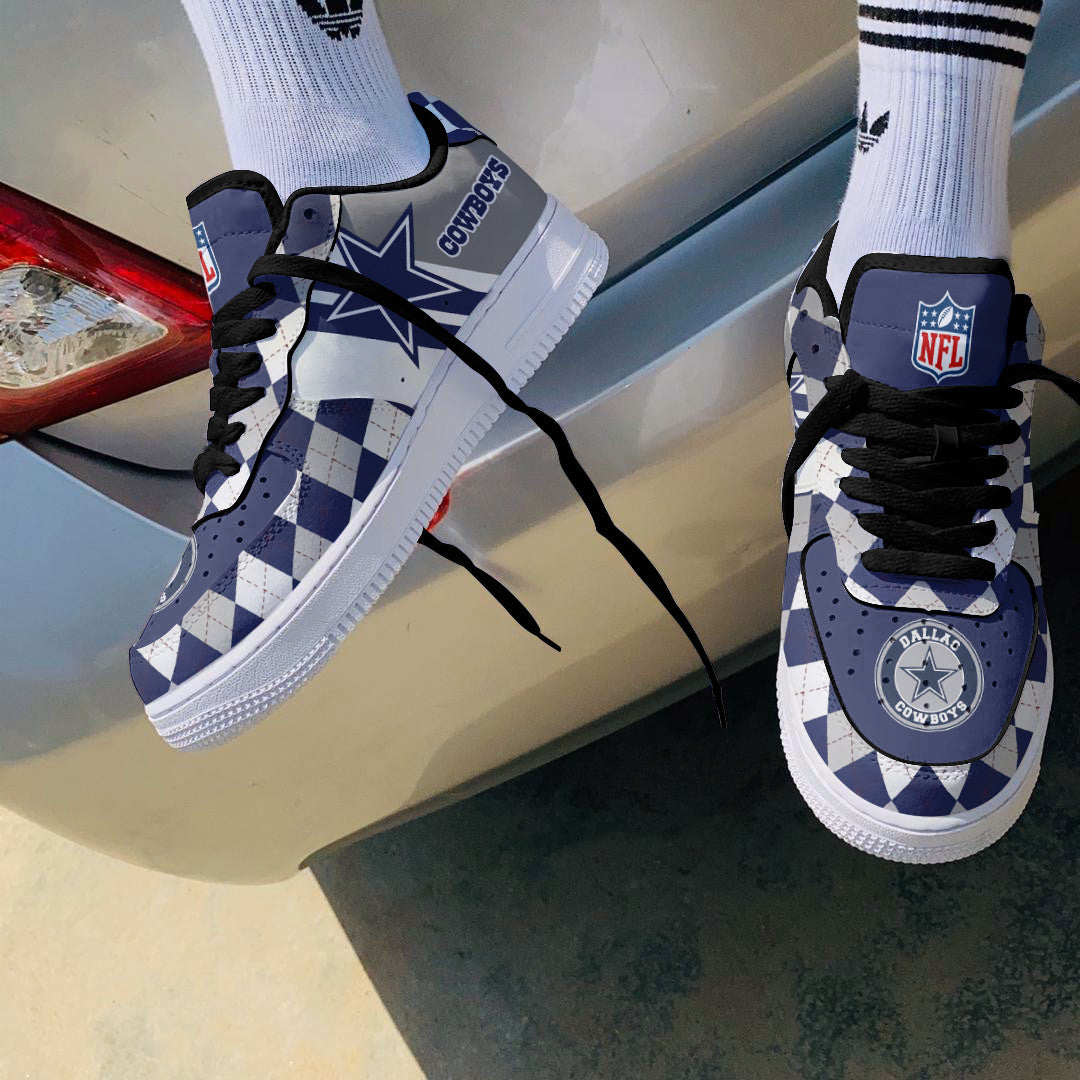 Ideafootwear Dallas Cowboys NFL Air Low-Top Sneakers Shoes For Men And Women