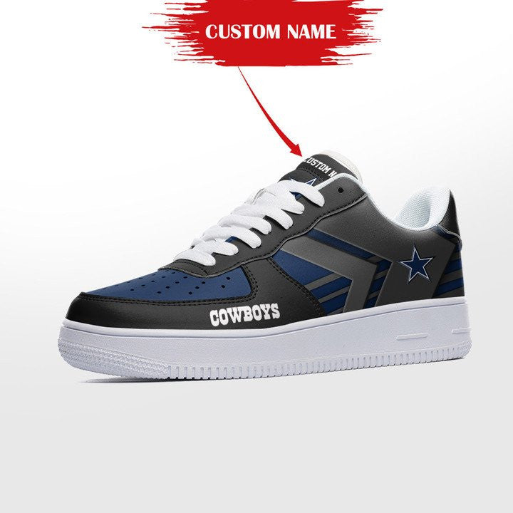 Ideafootwear Dallas Cowboys NFL Air Low-Top Sneakers Shoes For Men And Women