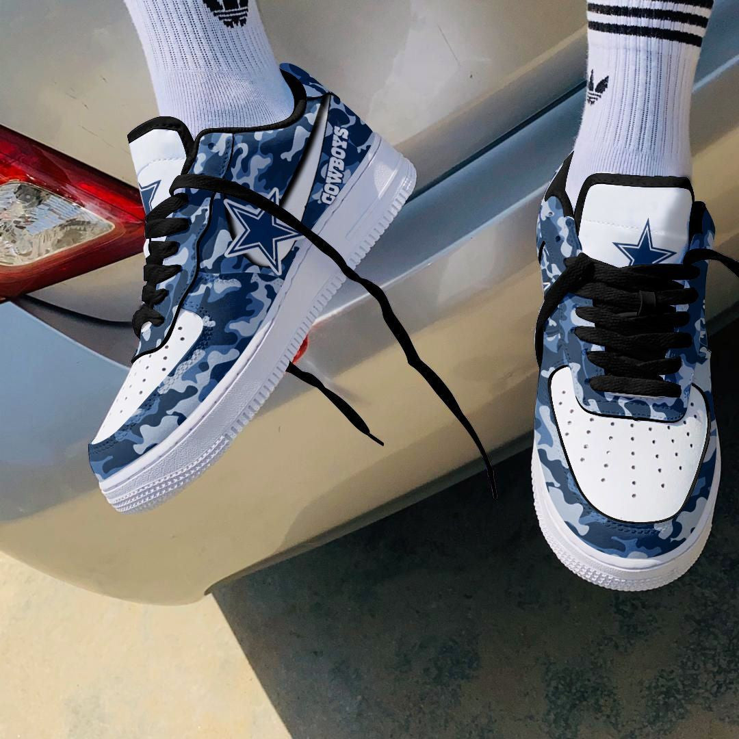 Ideafootwear Dallas Cowboys NFL Air Low-Top Sneakers Shoes For Men And Women