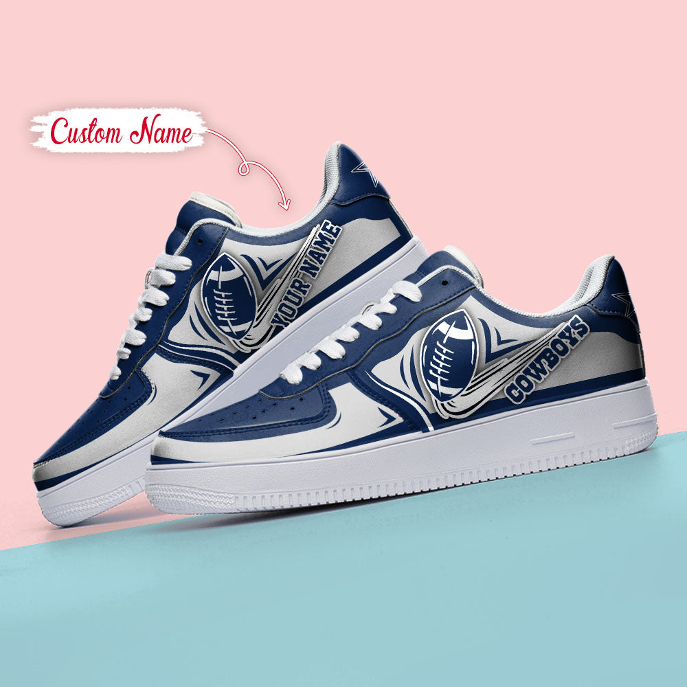 Ideafootwear Dallas Cowboys NFL Air Low-Top Sneakers Shoes For Men And Women