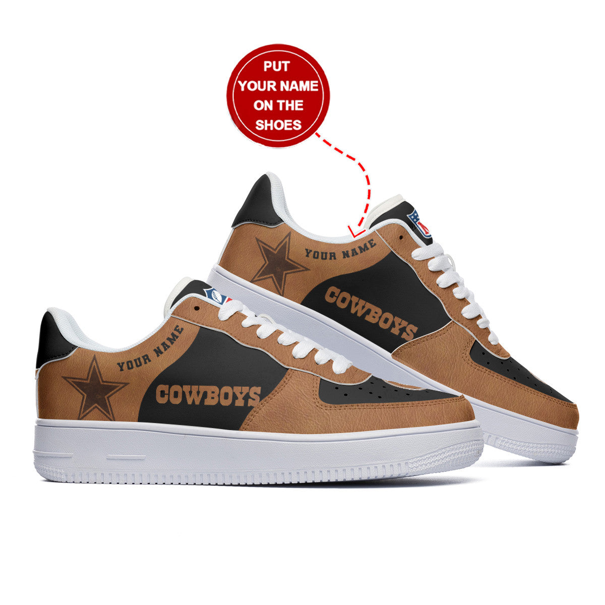 Ideafootwear Dallas Cowboys NFL Air Low-Top Sneakers Shoes For Men And Women