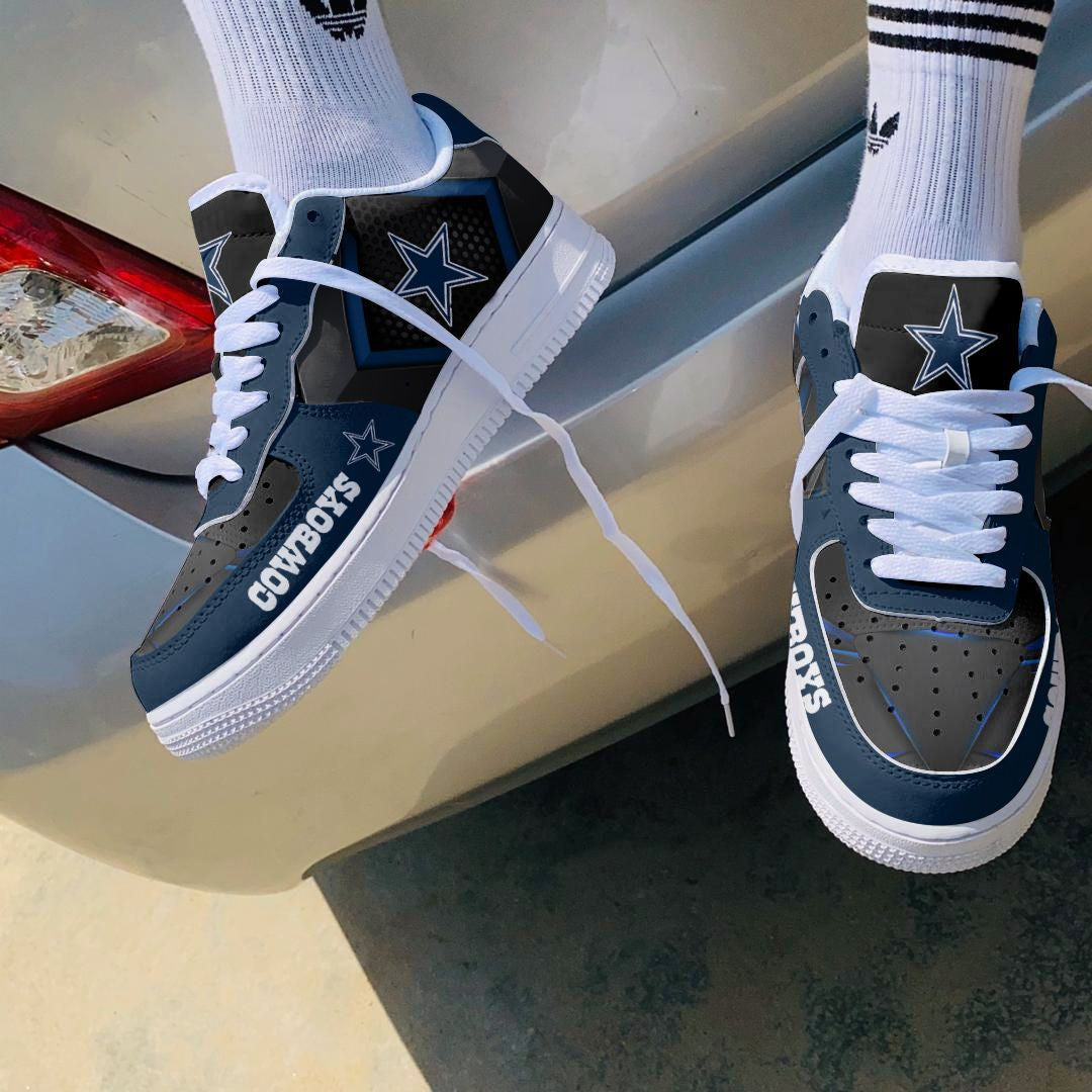 Ideafootwear Dallas Cowboys NFL Air Low-Top Sneakers Shoes For Men And Women