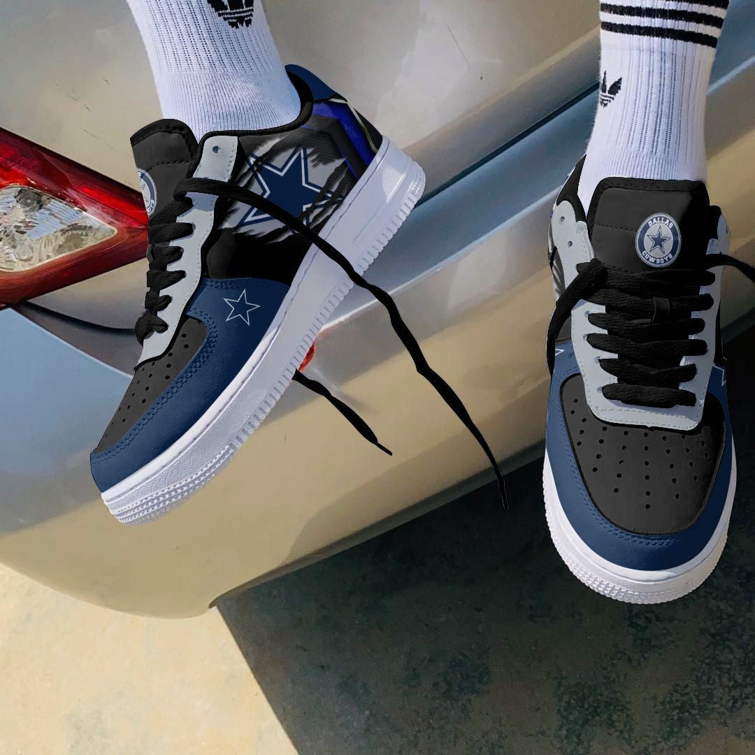 Ideafootwear Dallas Cowboys NFL Air Low-Top Sneakers Shoes For Men And Women