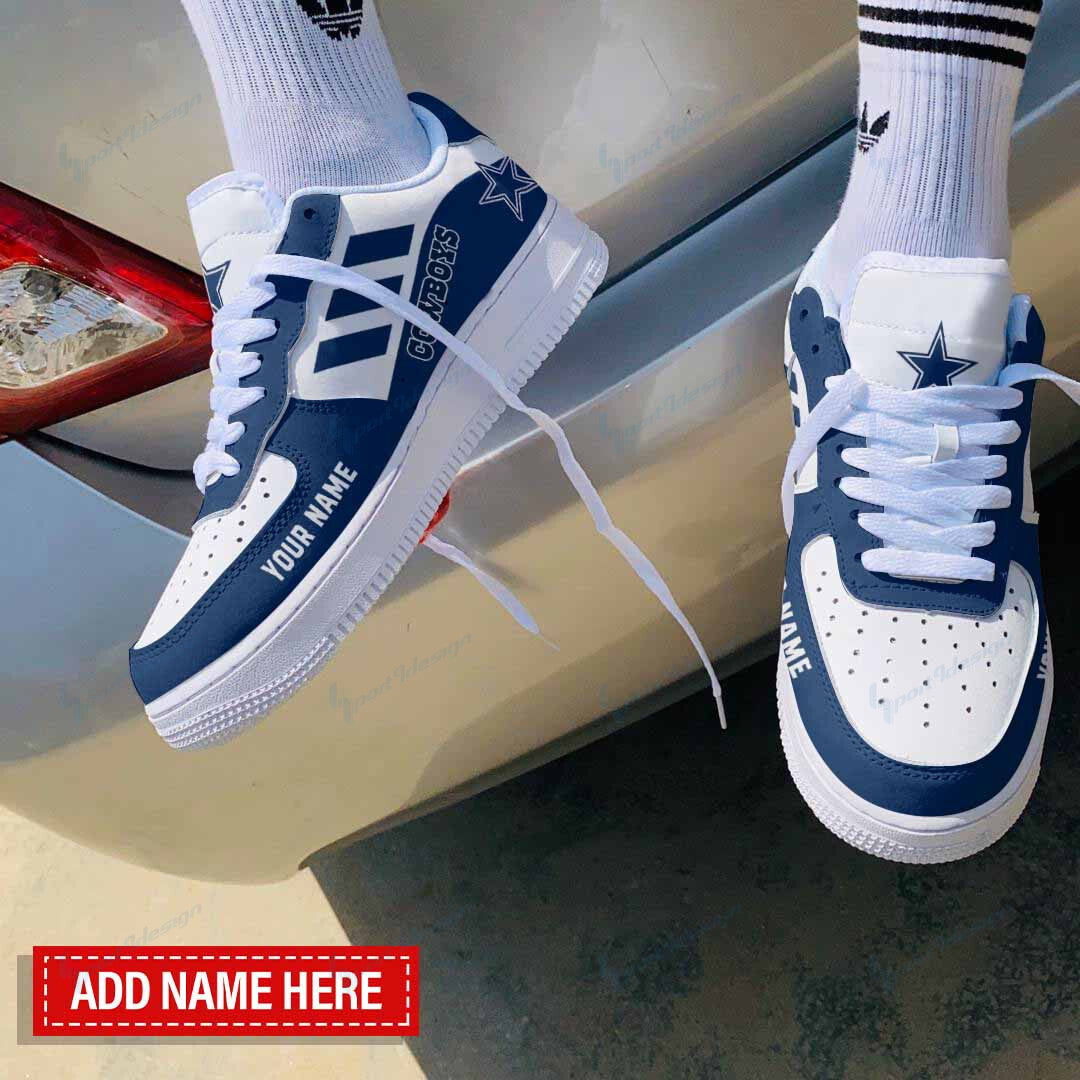 Ideafootwear Dallas Cowboys NFL Air Low-Top Sneakers Shoes For Men And Women