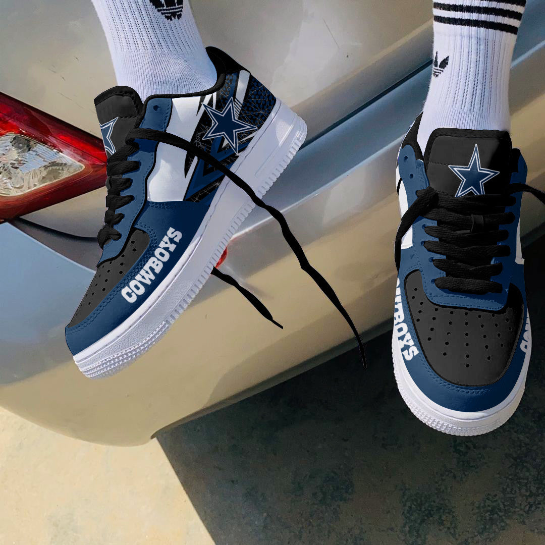 Ideafootwear Dallas Cowboys NFL Air Low-Top Sneakers Shoes For Men And Women