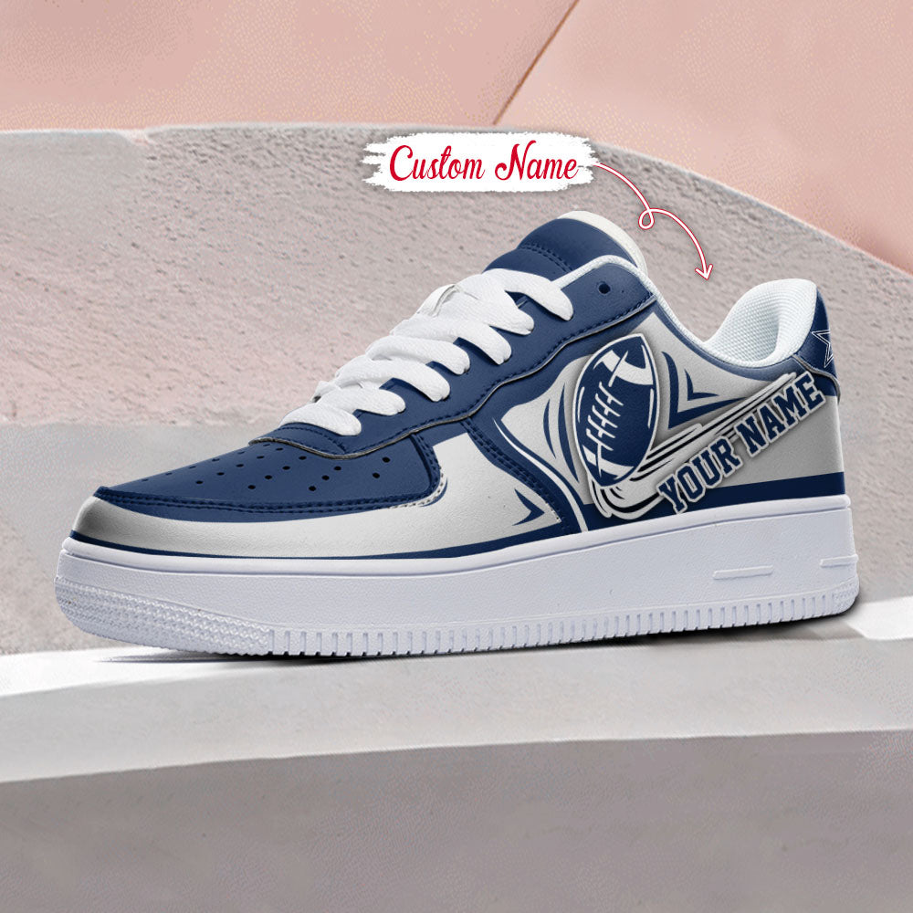 Ideafootwear Dallas Cowboys NFL Air Low-Top Sneakers Shoes For Men And Women