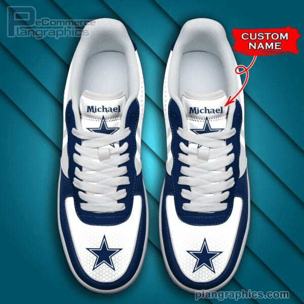 Ideafootwear Dallas Cowboys NFL Air Low-Top Sneakers Shoes For Men And Women