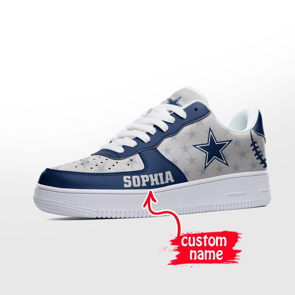 Ideafootwear Dallas Cowboys NFL Air Low-Top Sneakers Shoes For Men And Women