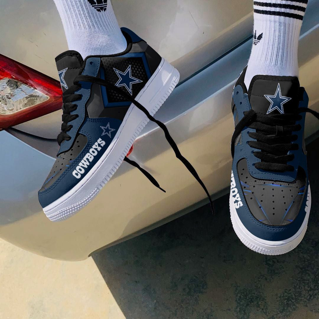 Ideafootwear Dallas Cowboys NFL Air Low-Top Sneakers Shoes For Men And Women