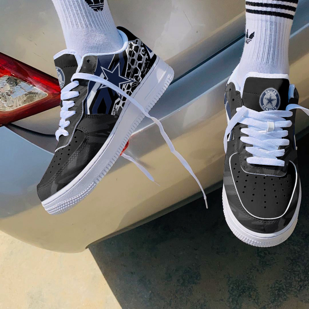 Ideafootwear Dallas Cowboys NFL Air Low-Top Sneakers Shoes For Men And Women
