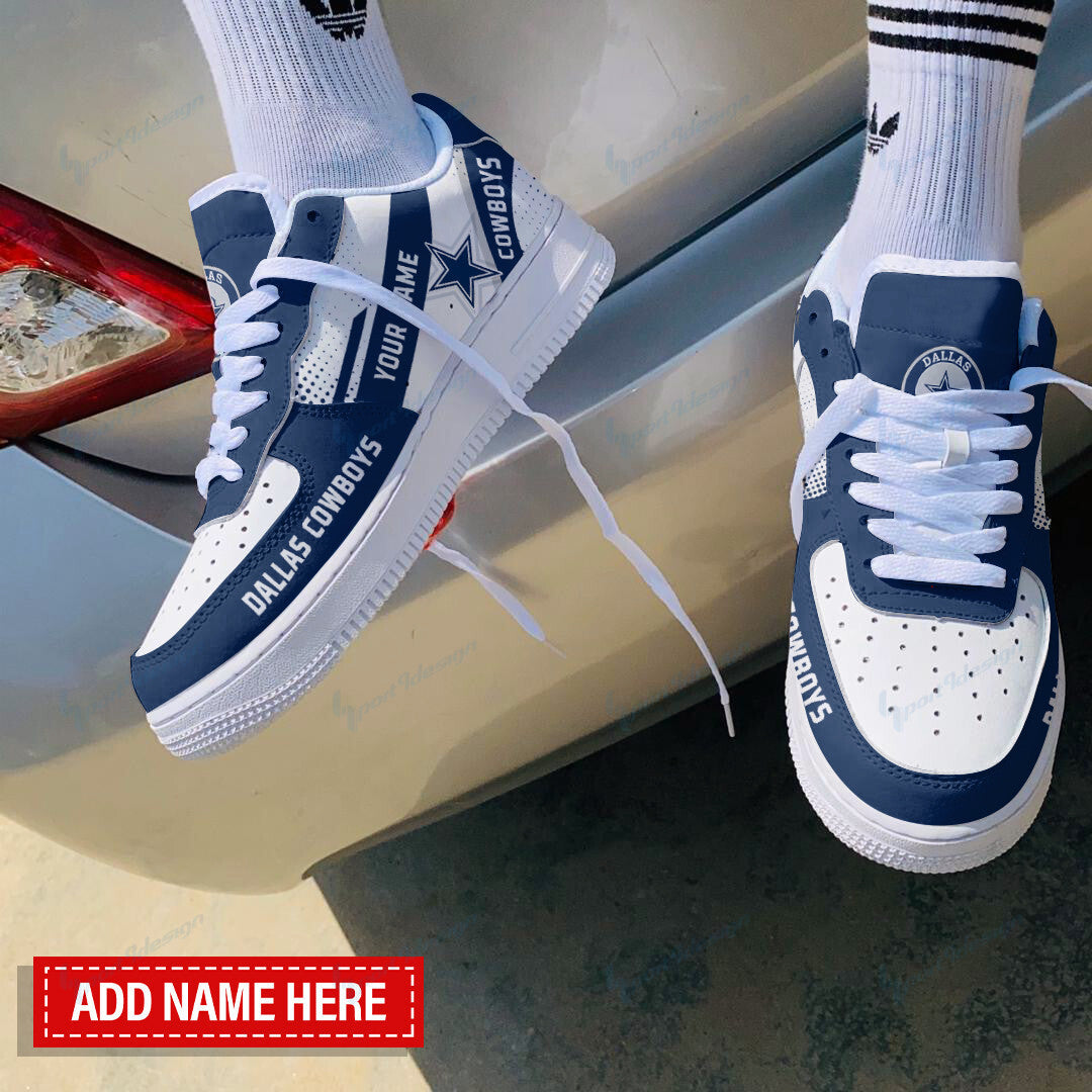 Ideafootwear Dallas Cowboys NFL Air Low-Top Sneakers Shoes For Men And Women