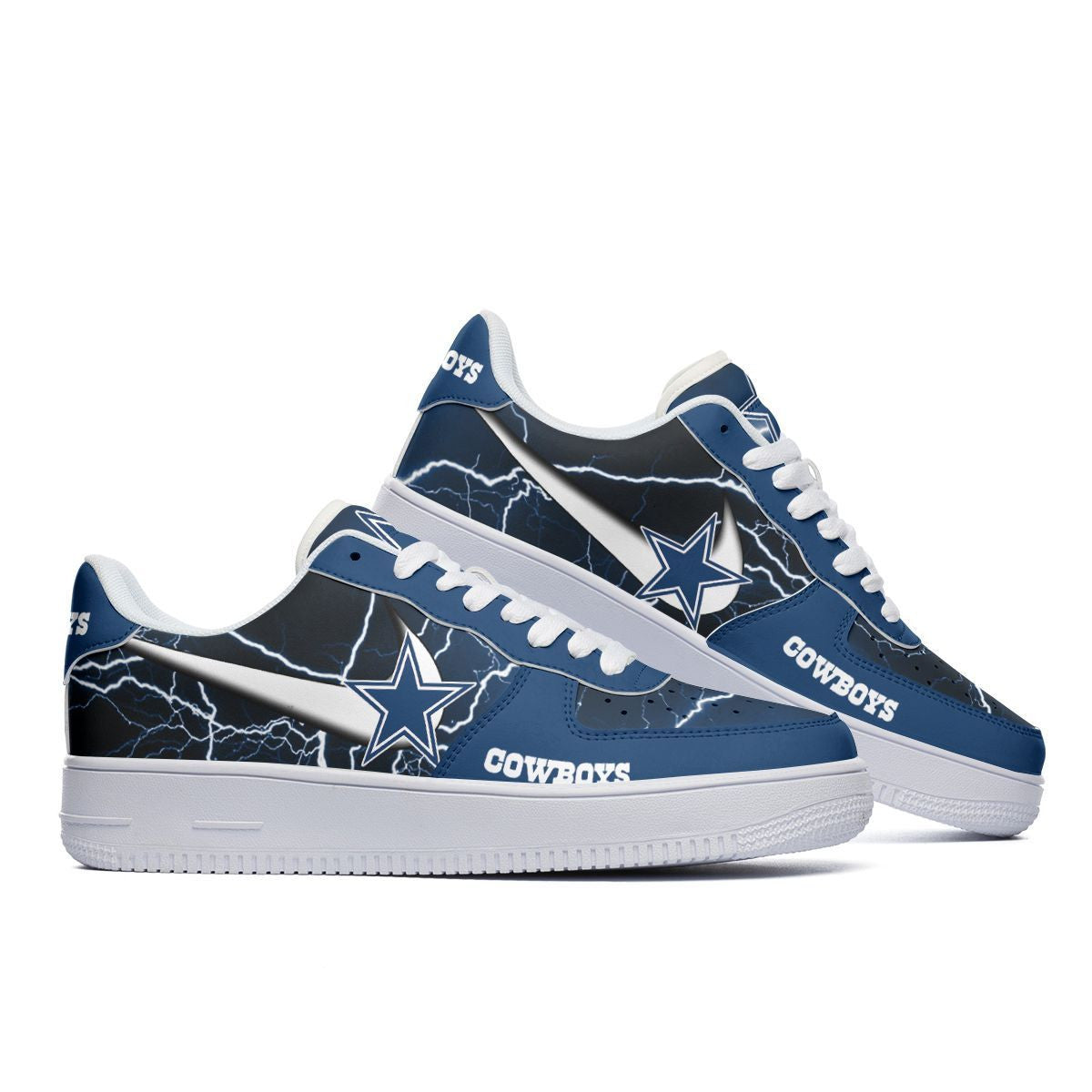 Ideafootwear Dallas Cowboys NFL Air Low-Top Sneakers Shoes For Men And Women
