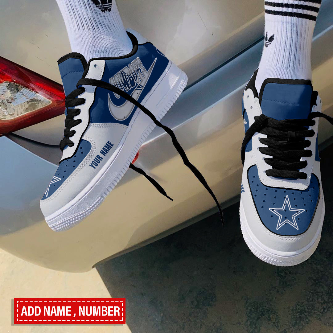 Ideafootwear Dallas Cowboys NFL Air Low-Top Sneakers Shoes For Men And Women