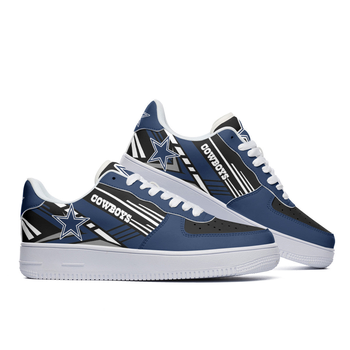 Ideafootwear Dallas Cowboys NFL Air Low-Top Sneakers Shoes For Men And Women