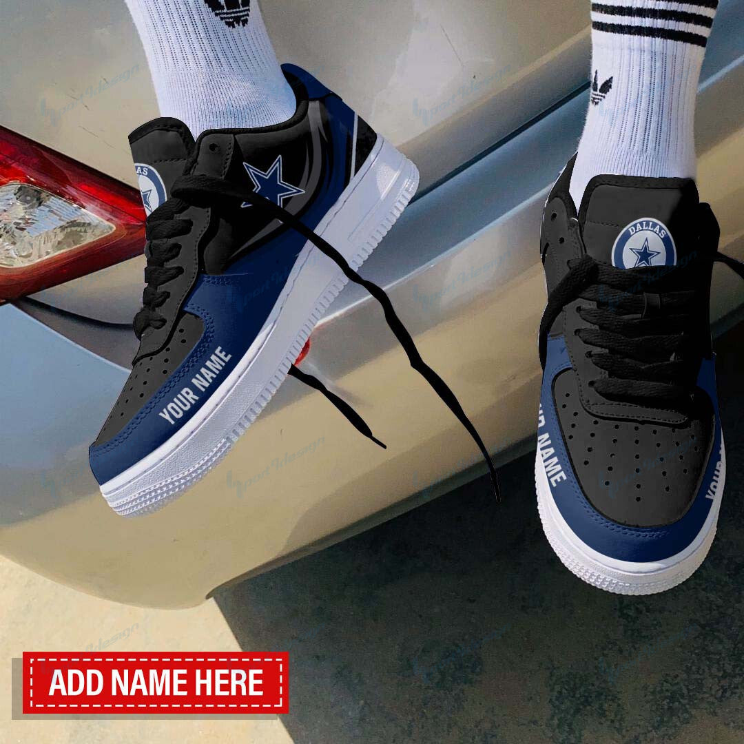 Ideafootwear Dallas Cowboys NFL Air Low-Top Sneakers Shoes For Men And Women