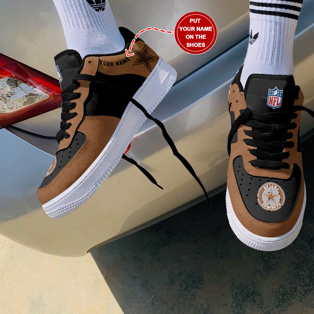 Ideafootwear Dallas Cowboys NFL Air Low-Top Sneakers Shoes For Men And Women
