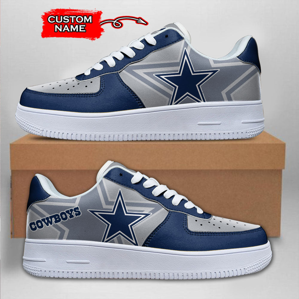 Ideafootwear Dallas Cowboys NFL Air Low-Top Sneakers Shoes For Men And Women