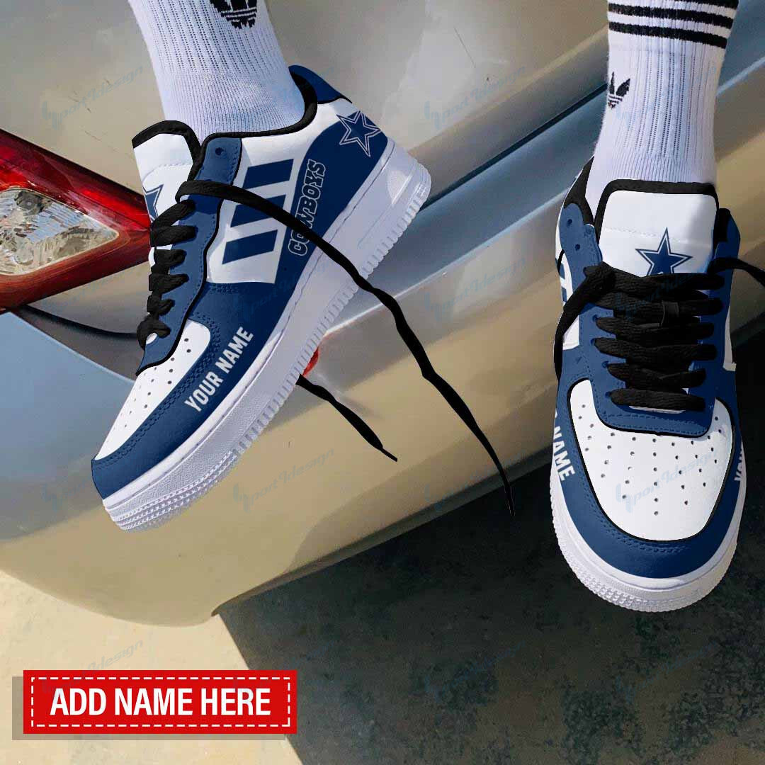 Ideafootwear Dallas Cowboys NFL Air Low-Top Sneakers Shoes For Men And Women