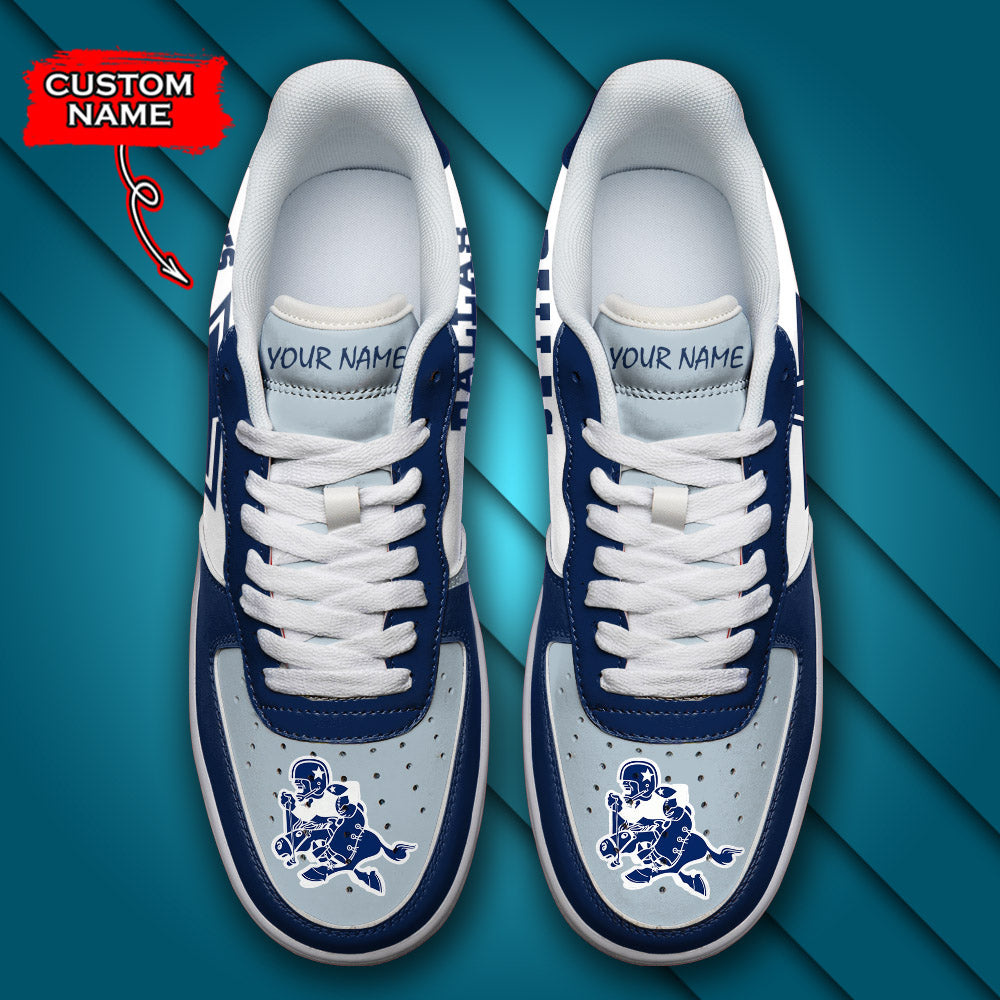 Ideafootwear Dallas Cowboys NFL Air Low-Top Sneakers Shoes For Men And Women