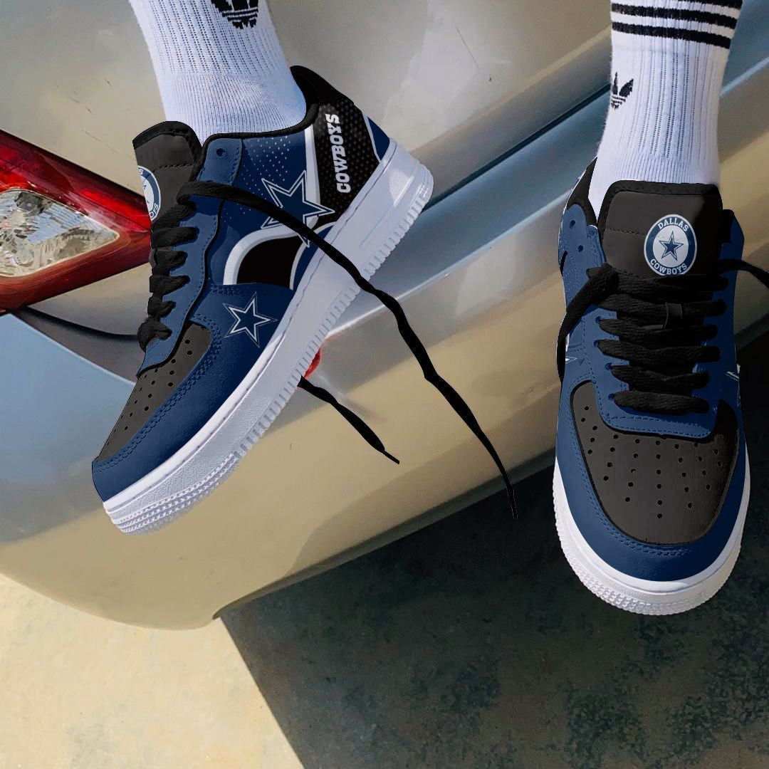 Ideafootwear Dallas Cowboys NFL Air Low-Top Sneakers Shoes For Men And Women
