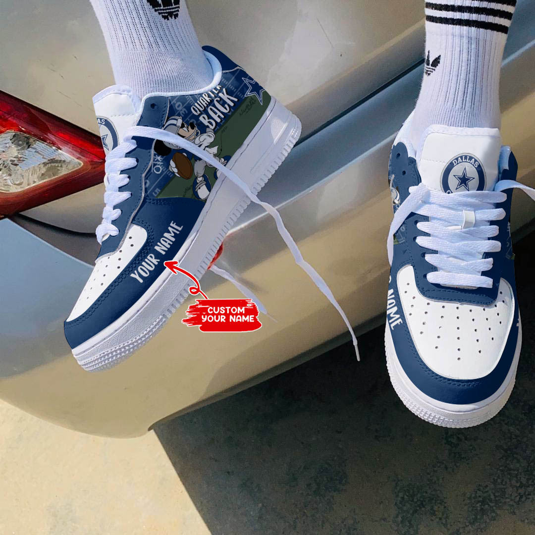 Ideafootwear Dallas Cowboys NFL Air Low-Top Sneakers Shoes For Men And Women