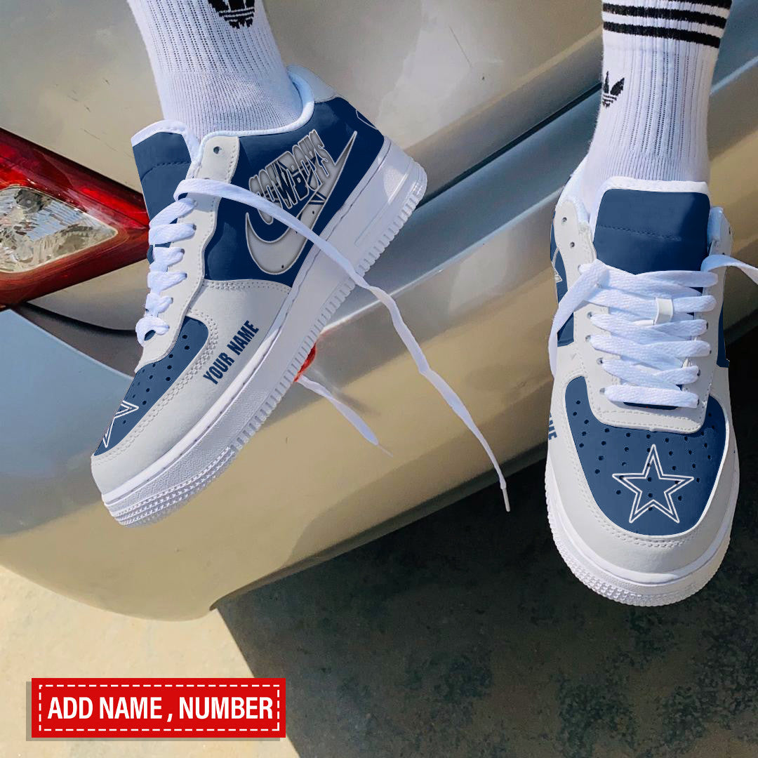 Ideafootwear Dallas Cowboys NFL Air Low-Top Sneakers Shoes For Men And Women