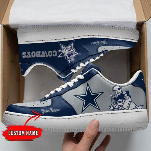 Ideafootwear Dallas Cowboys NFL Air Low-Top Sneakers Shoes For Men And Women