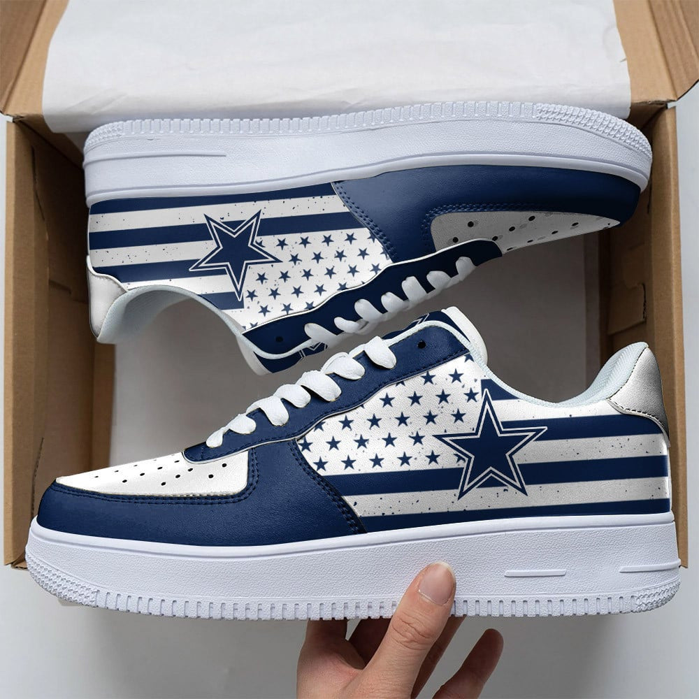 Ideafootwear Dallas Cowboys NFL Air Low-Top Sneakers Shoes For Men And Women