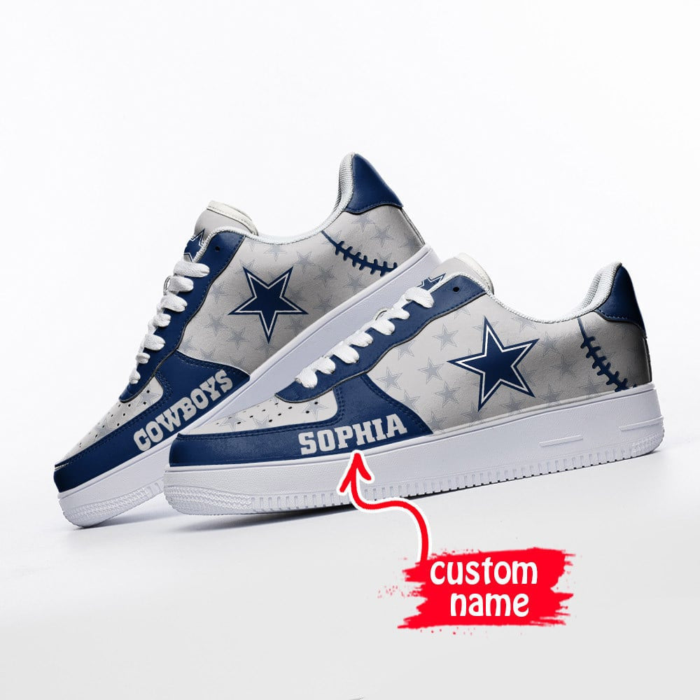 Ideafootwear Dallas Cowboys NFL Air Low-Top Sneakers Shoes For Men And Women
