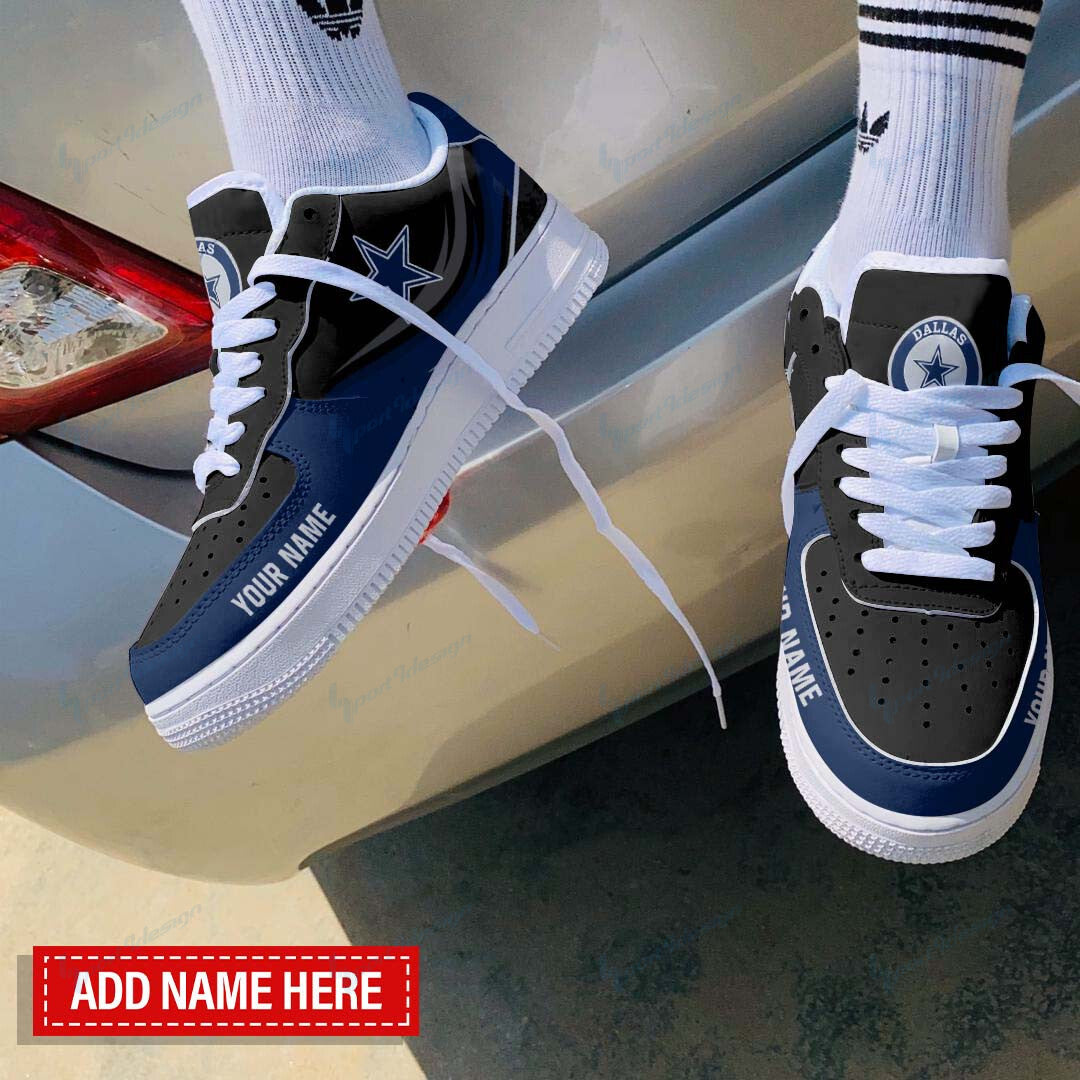 Ideafootwear Dallas Cowboys NFL Air Low-Top Sneakers Shoes For Men And Women