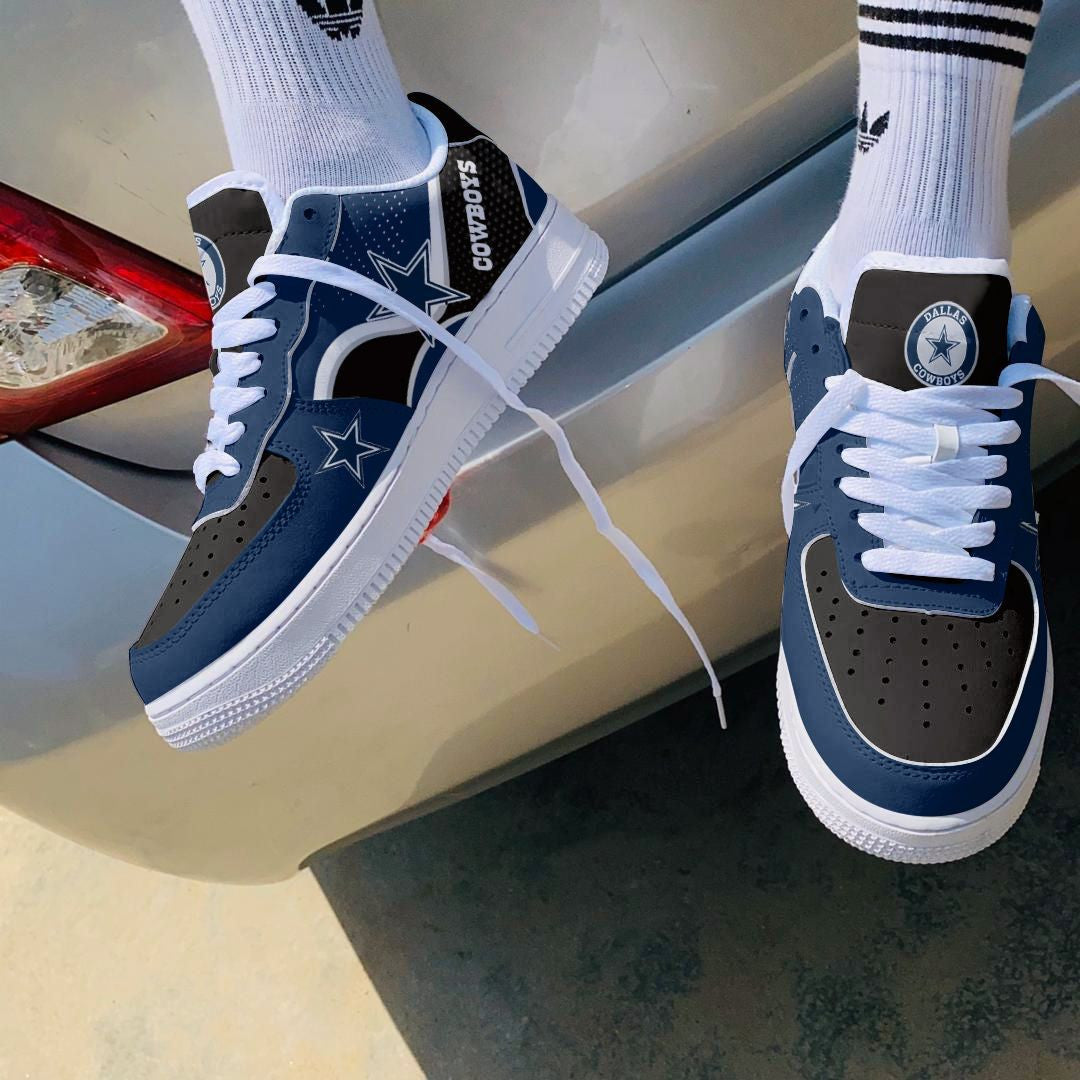 Ideafootwear Dallas Cowboys NFL Air Low-Top Sneakers Shoes For Men And Women