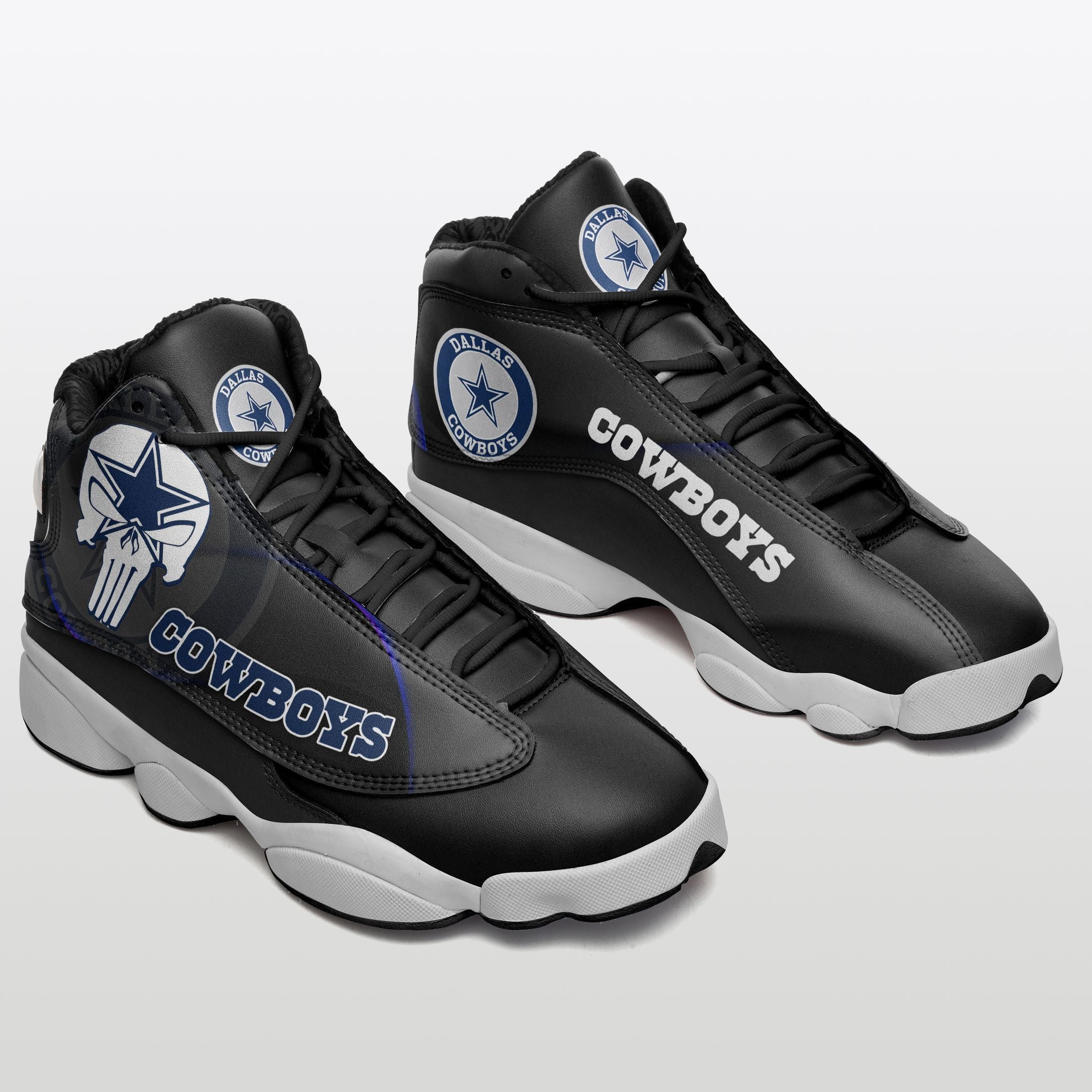 Ideafootwear Dallas Cowboys NFL AJ13 Sneakers Shoes For Men And Women