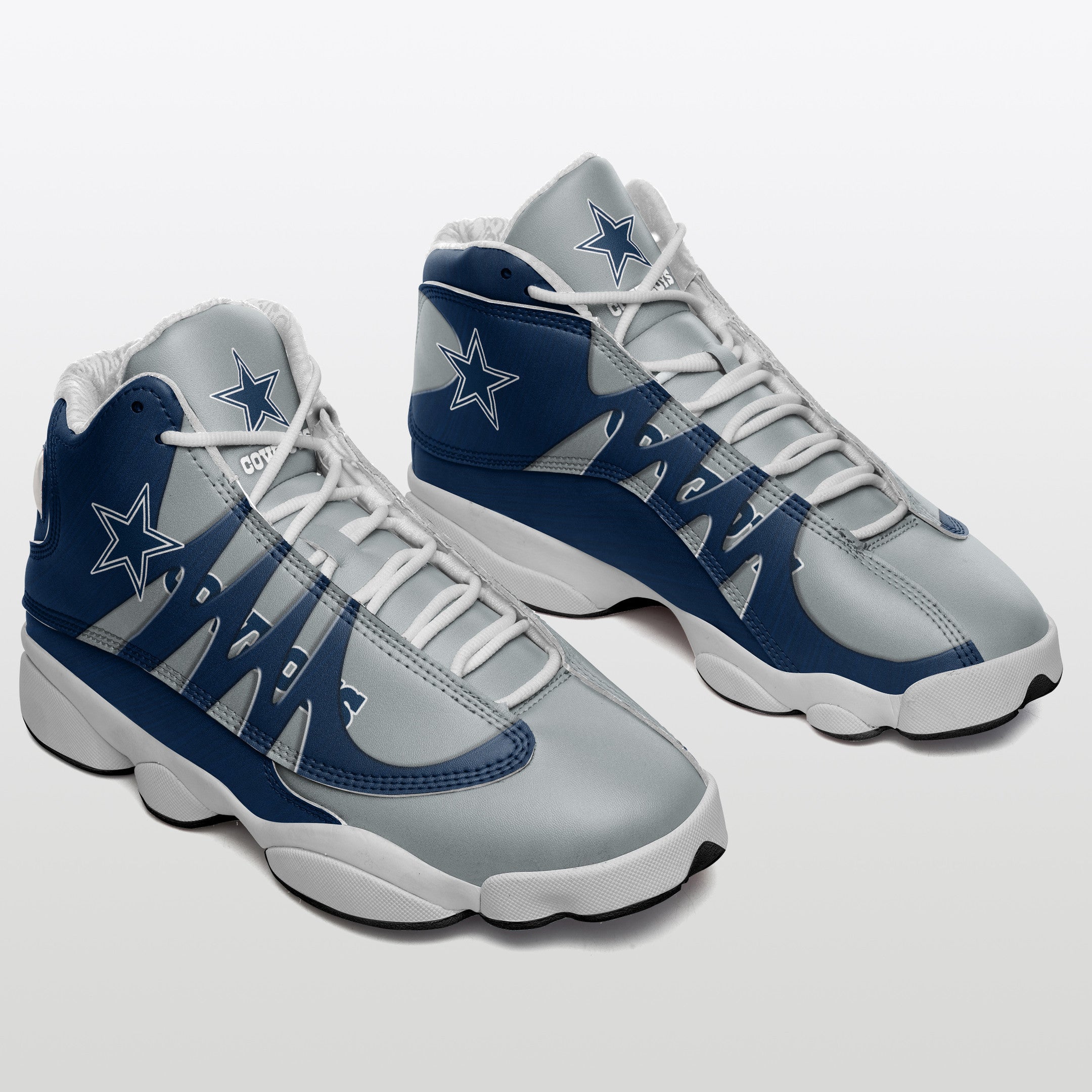 Ideafootwear Dallas Cowboys NFL AJ13 Sneakers Shoes For Men And Women