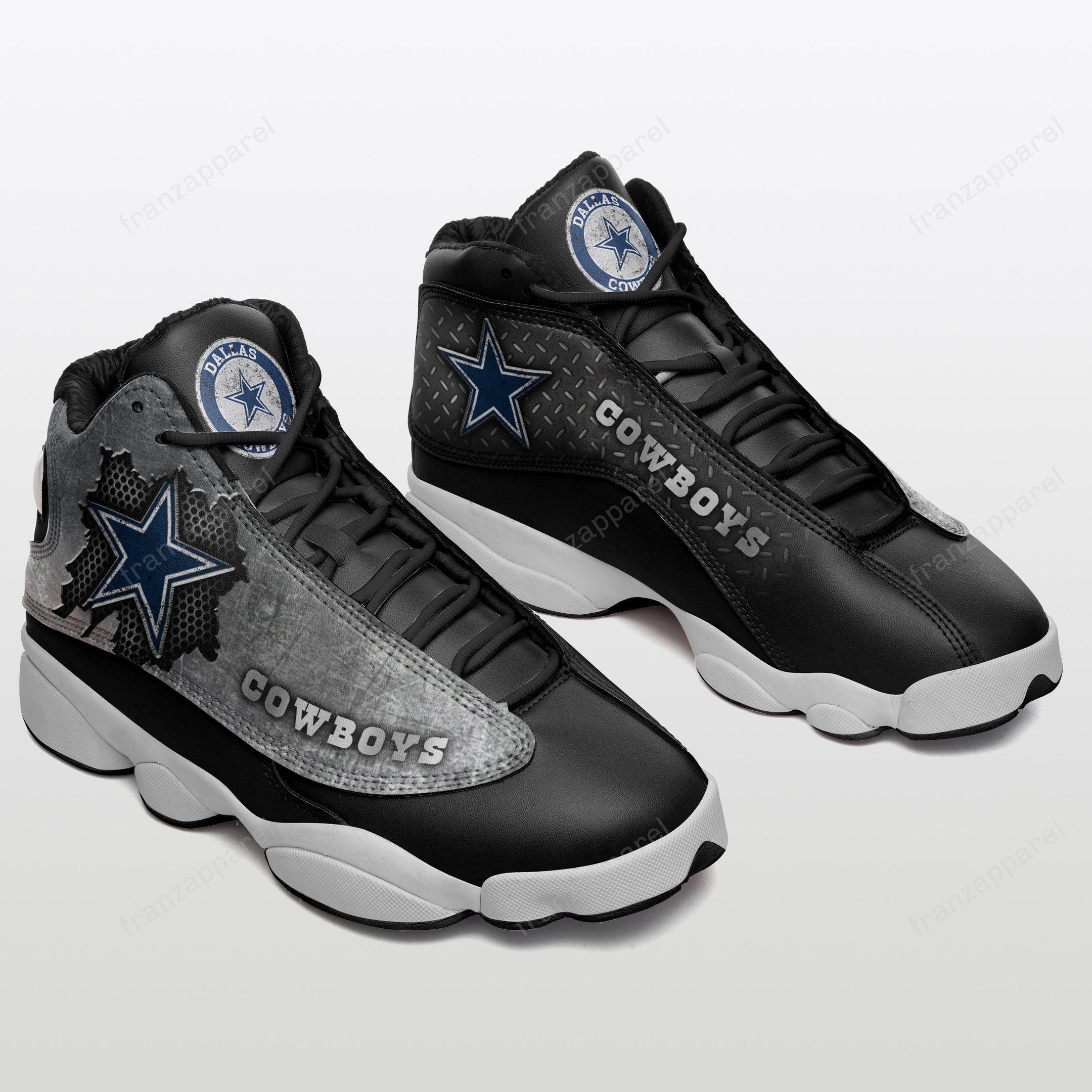 Ideafootwear Dallas Cowboys NFL AJ13 Sneakers Shoes For Men And Women