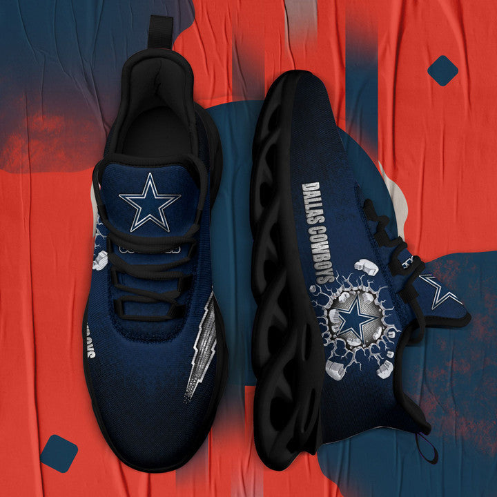 Ideafootwear Dallas Cowboys NFL Max Soul Shoes Sneakers For Men And Women
