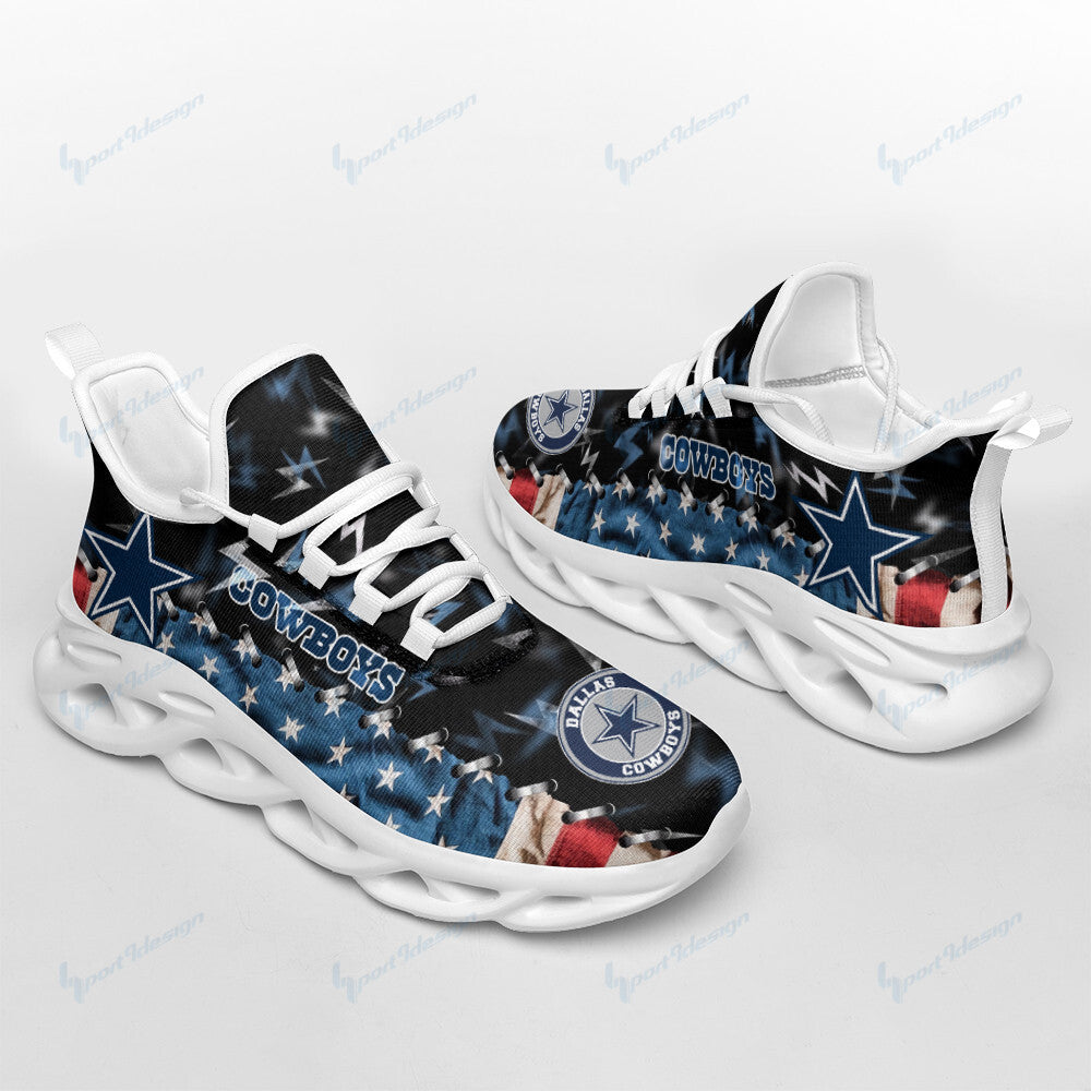 Ideafootwear Dallas Cowboys NFL Max Soul Shoes Sneakers For Men And Women