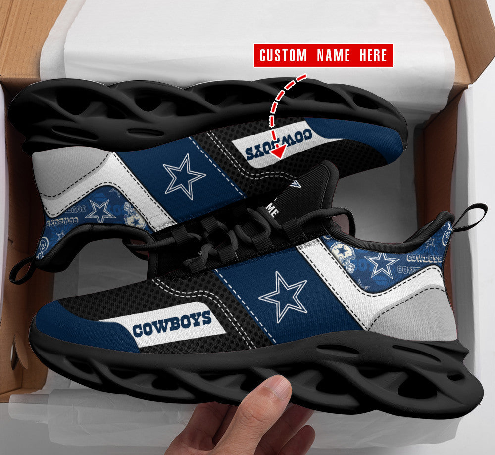 Ideafootwear Dallas Cowboys NFL Max Soul Shoes Sneakers For Men And Women