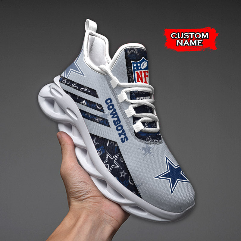 Ideafootwear Dallas Cowboys NFL Max Soul Shoes Sneakers For Men And Women