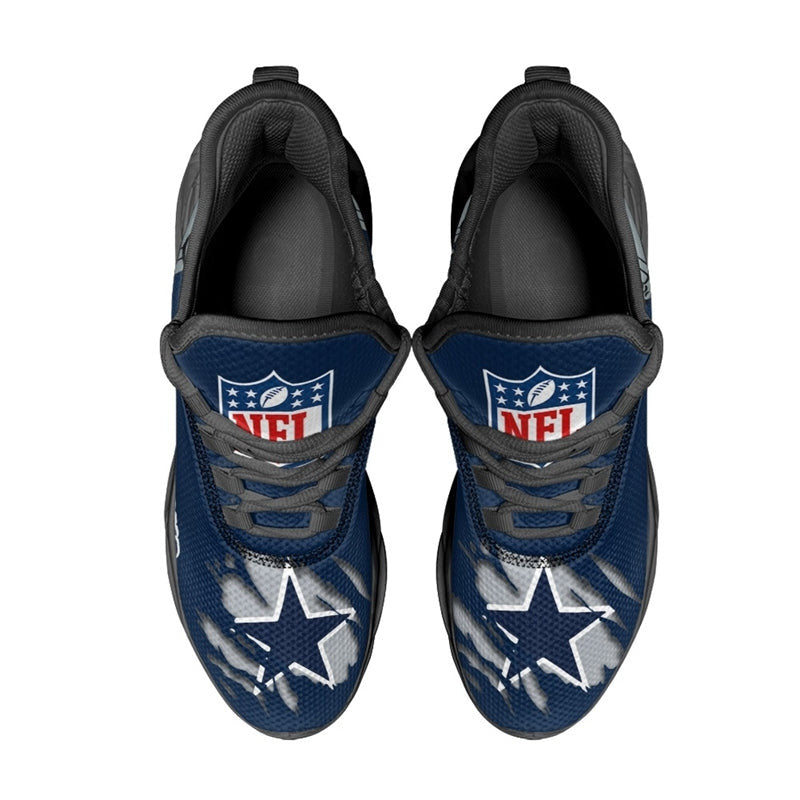 Ideafootwear Dallas Cowboys NFL Max Soul Shoes Sneakers For Men And Women