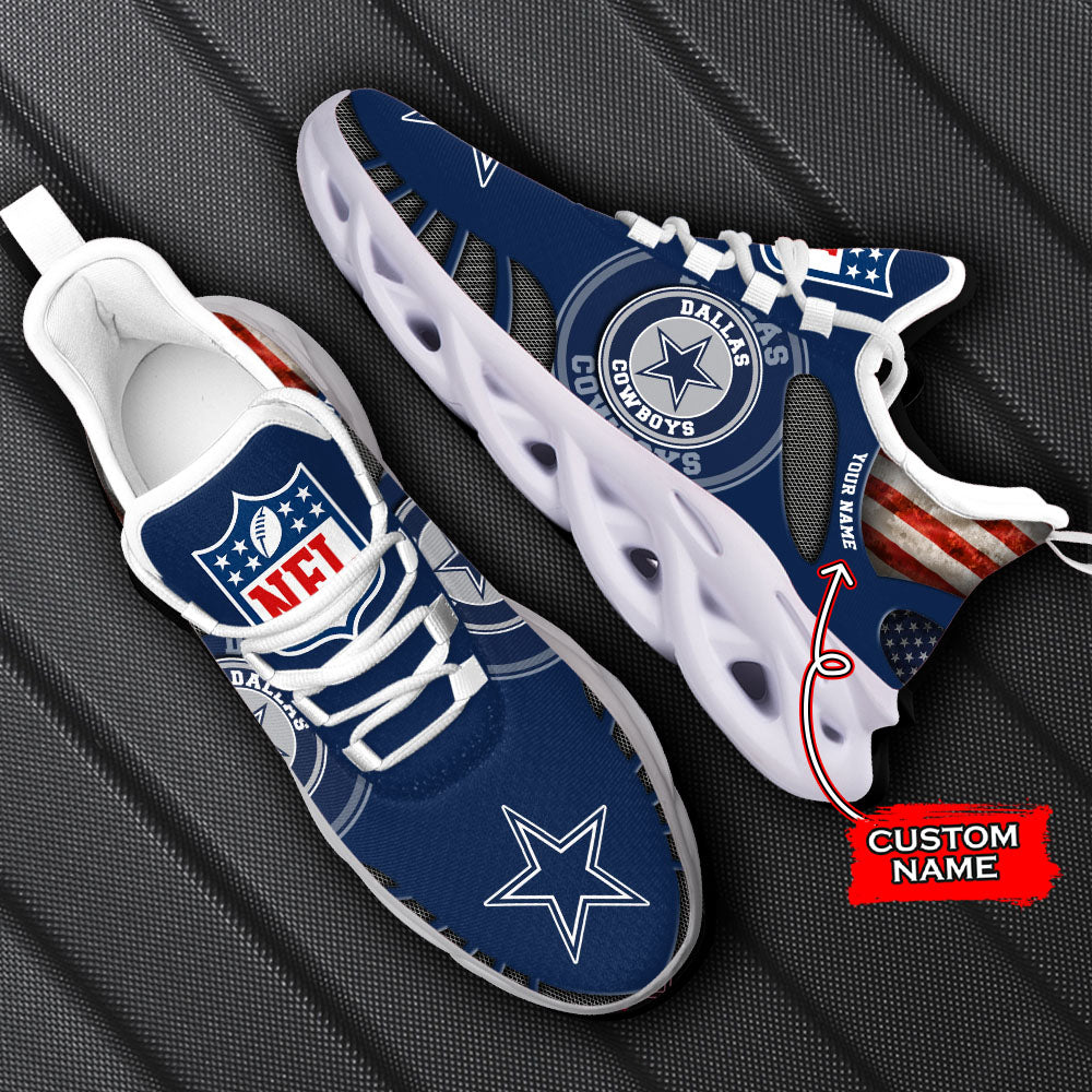Ideafootwear Dallas Cowboys NFL Max Soul Shoes Sneakers For Men And Women