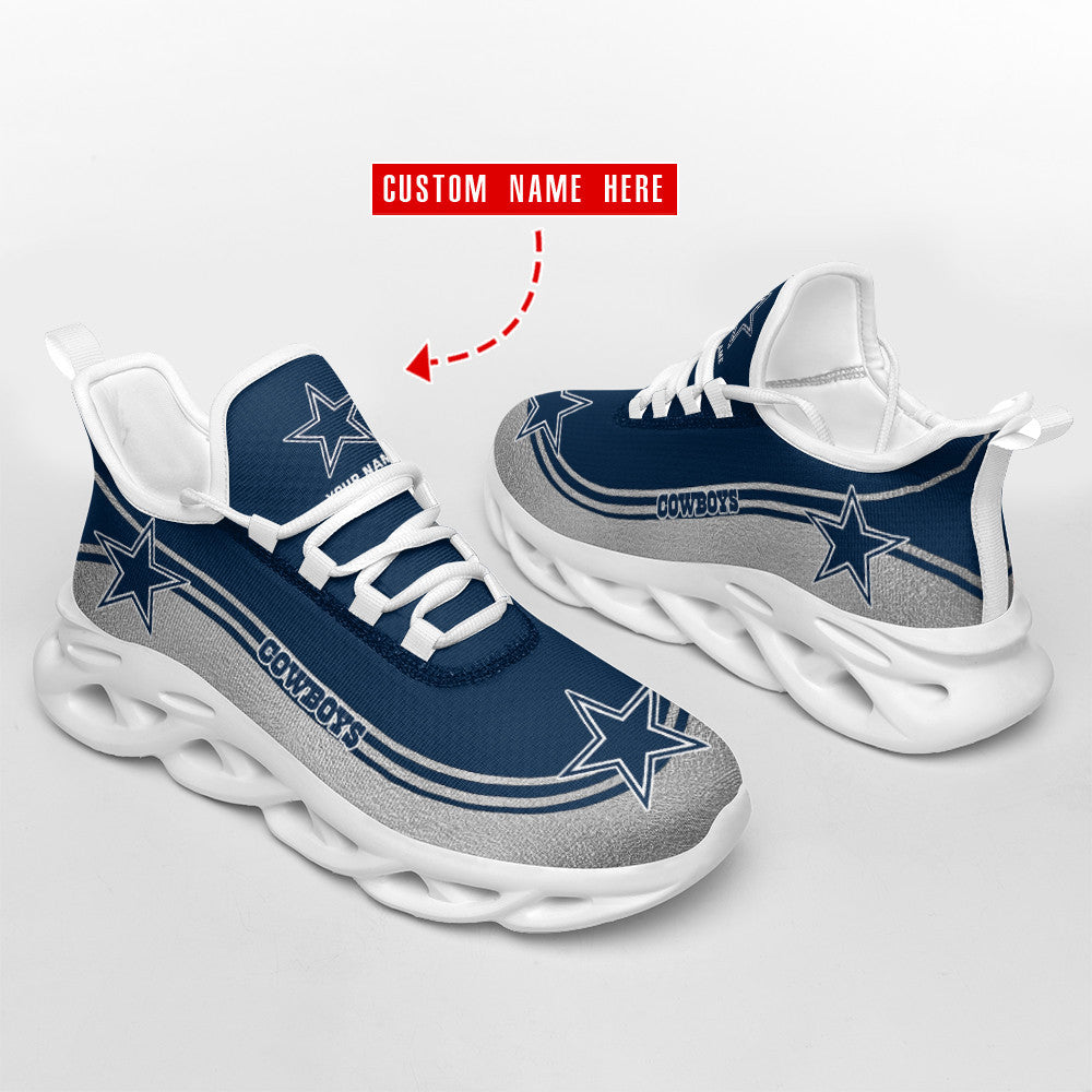 Ideafootwear Dallas Cowboys NFL Max Soul Shoes Sneakers For Men And Women