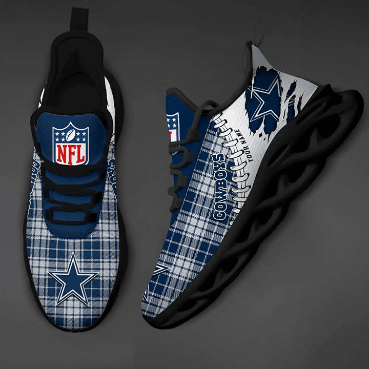 Ideafootwear Dallas Cowboys NFL Max Soul Shoes Sneakers For Men And Women