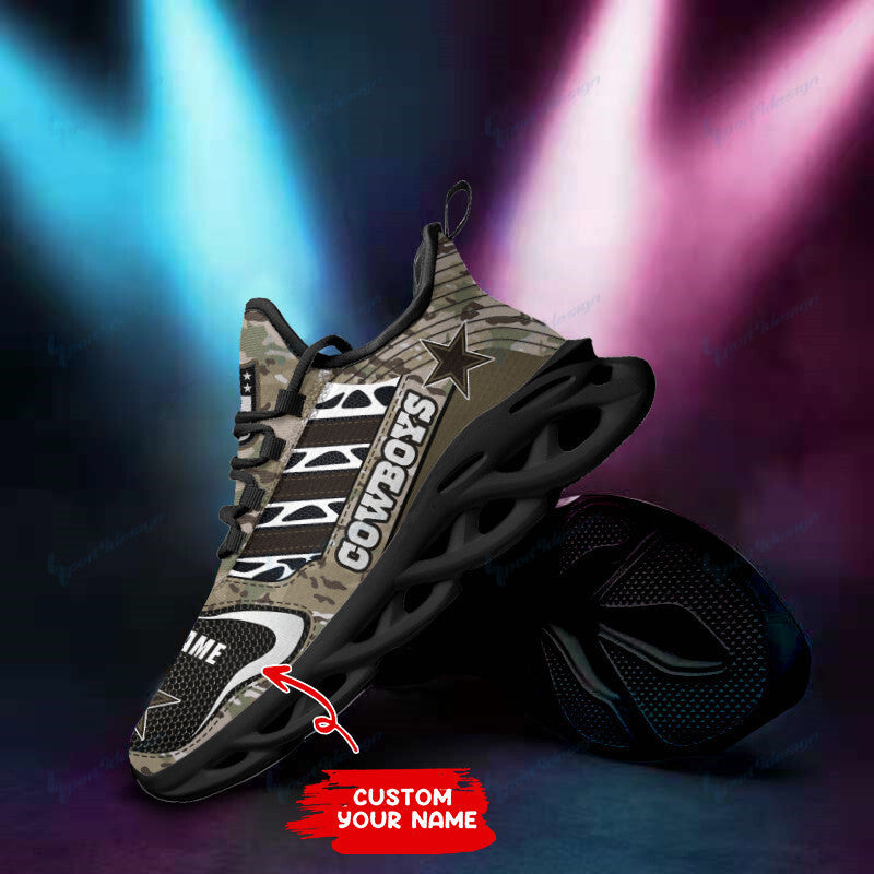 Ideafootwear Dallas Cowboys NFL Max Soul Shoes Sneakers For Men And Women