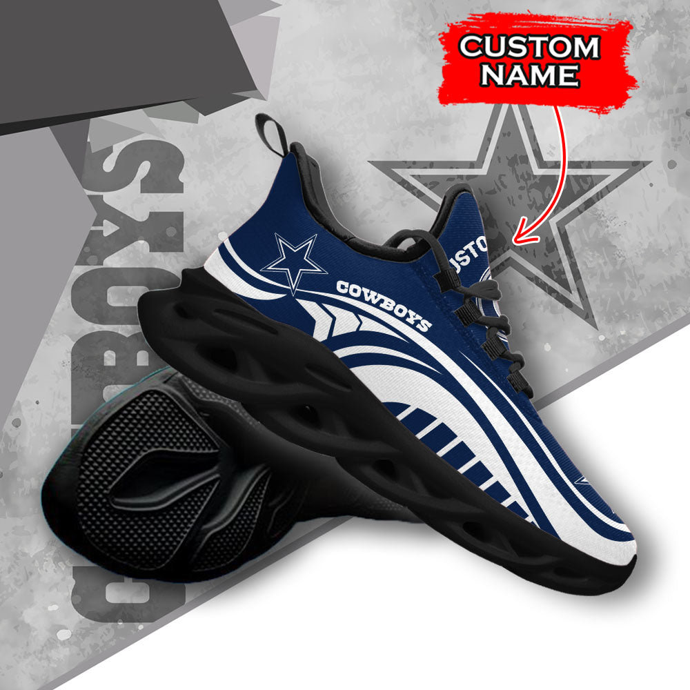 Ideafootwear Dallas Cowboys NFL Max Soul Shoes Sneakers For Men And Women