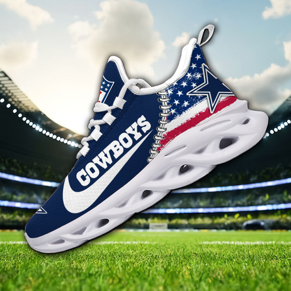 Ideafootwear Dallas Cowboys NFL Max Soul Shoes Sneakers For Men And Women