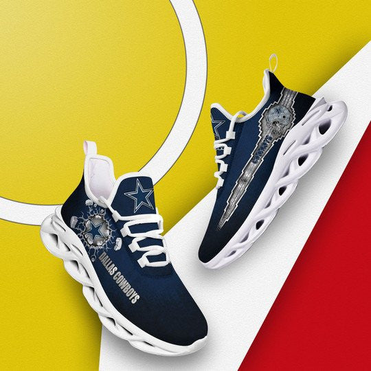 Ideafootwear Dallas Cowboys NFL Max Soul Shoes Sneakers For Men And Women